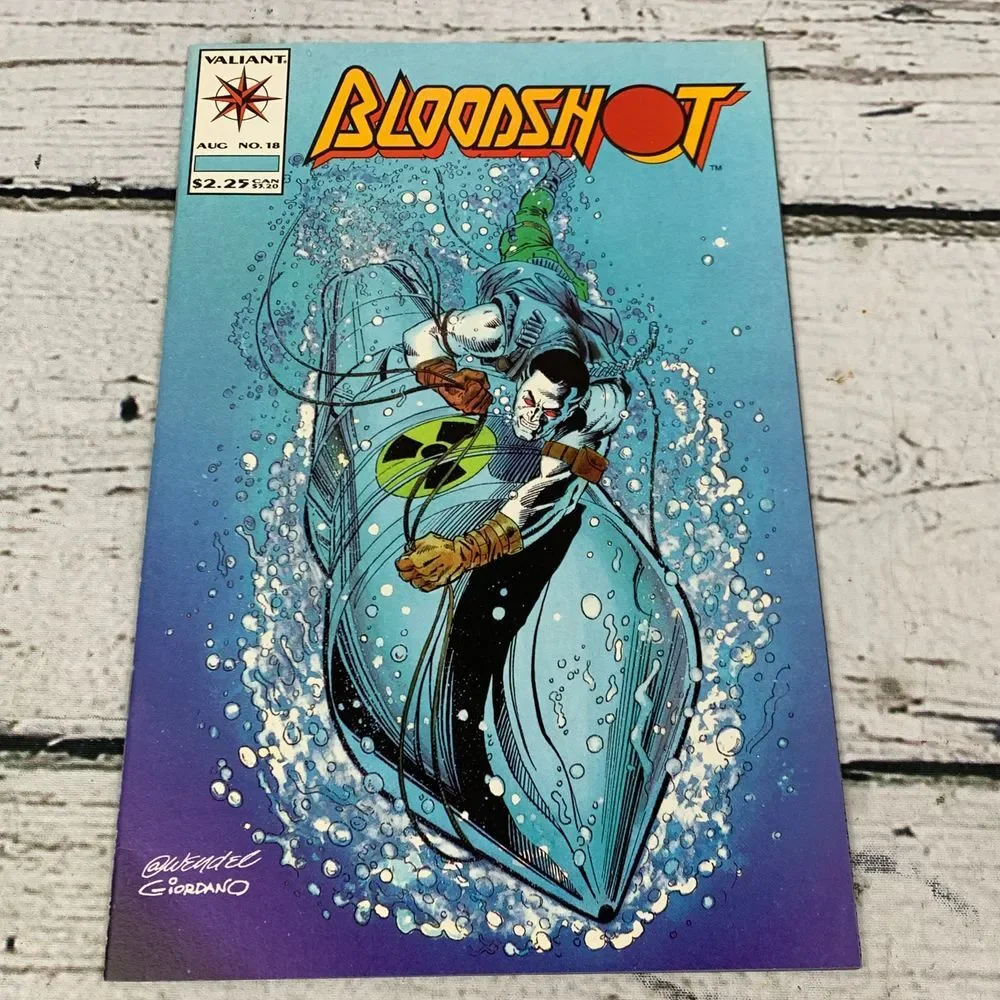 Valiant Bloodshot Comic Book‎ #18 1990s Superhero Action Adventure UNGRADED